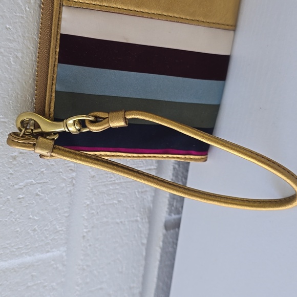 Coach July Spring Leg Zippy Wallet Wristler Multicolored - Picture 3 of 11